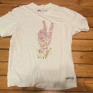 Uniqlo X Jonathan William Anderson Peace Shirt Size XS Rare Collab Floral unisex